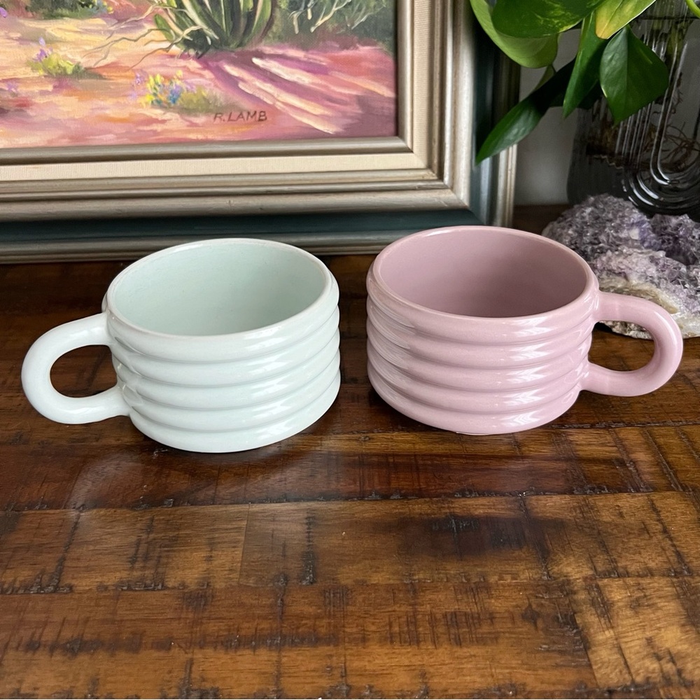Thyme & Table Ribbed Stackable Mugs - Picture 6 of 6